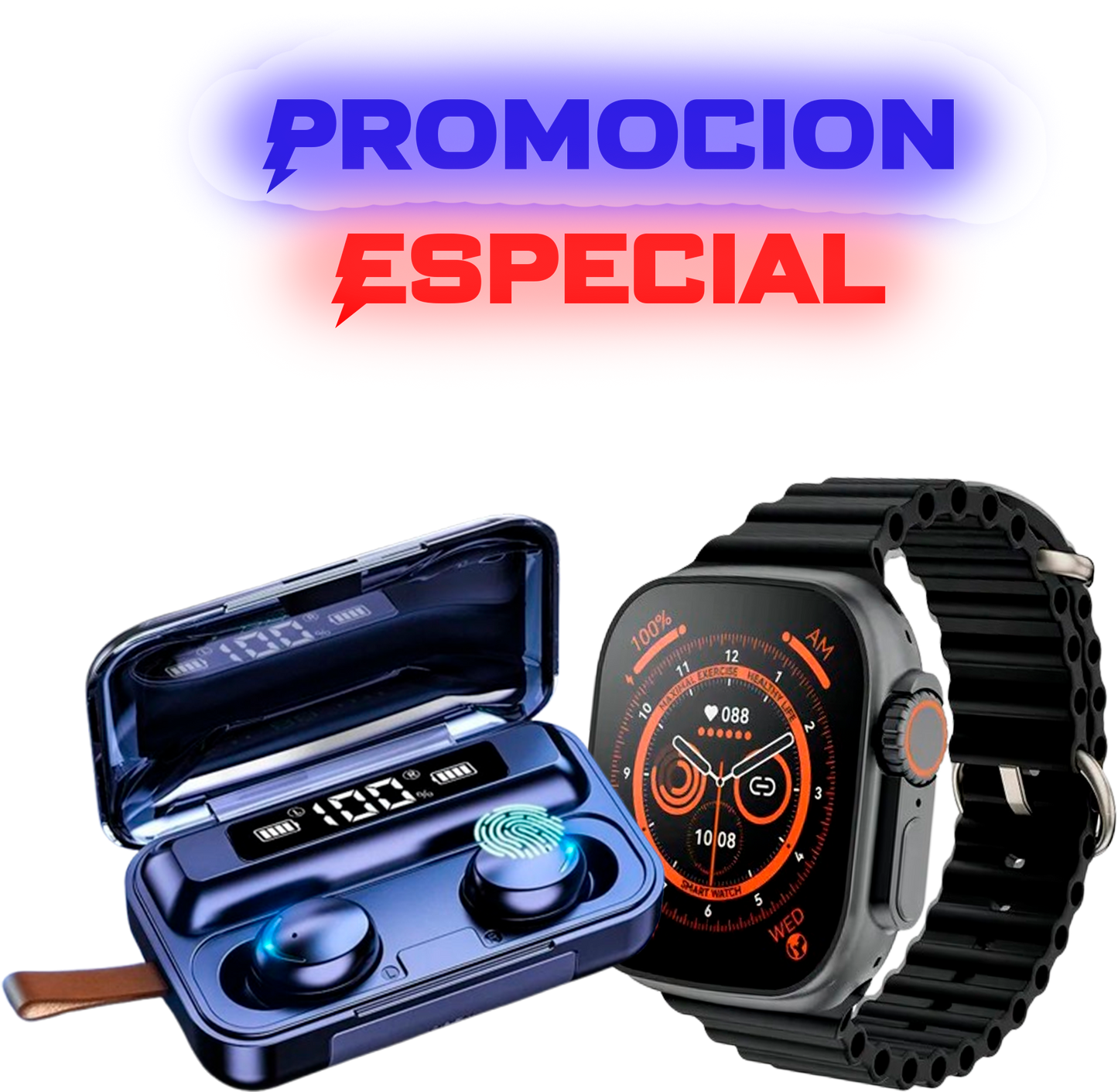 SMART WATCH T10 ULTRA + AUDIFONOS M10
